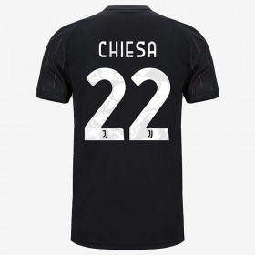 Jalkapallo Pelipaidat Juventus Federico Chiesa 22 Vieraspaita 2021-2022 Lyhythihainen